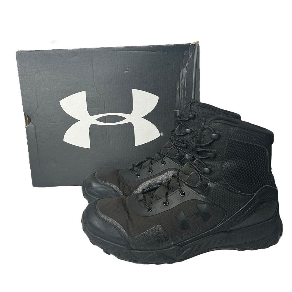 New Under Armour Black men’s work Boots UA Valsetz rts 1.5 zip 10.5